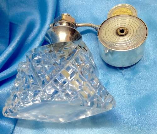 Bacarrat Sterling Silver atomiser Perfume Crystal LOOK At My Buy Now listings No Waiting