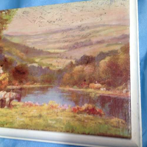 3 Block framed Decoupage pictures farming rural scenes *Gorgeous