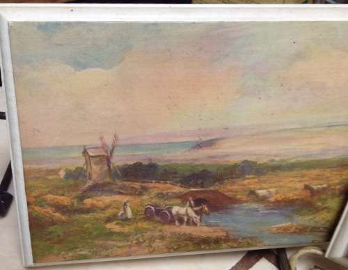 3 Block framed Decoupage pictures farming rural scenes *Gorgeous