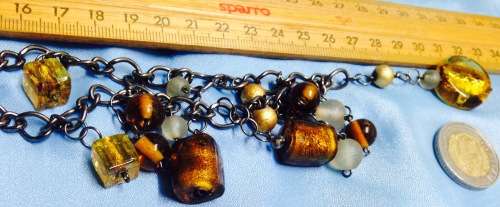 Bracelet lamp work glass beads Look at my Buy Now listings No Waiting
