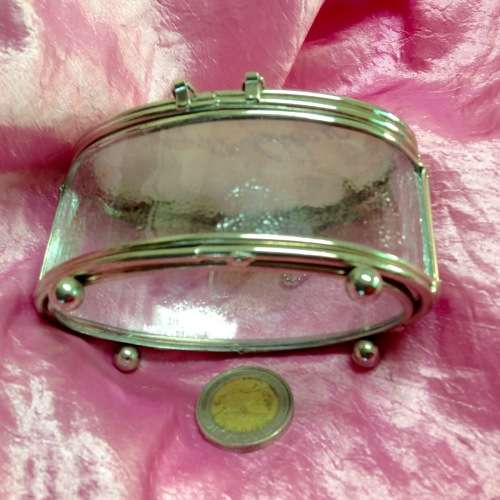 TRINKET BOX  HAPPY 18th birthday Textured GLASS Butterfly Top
