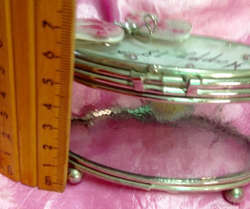 TRINKET BOX  HAPPY 18th birthday Textured GLASS Butterfly Top
