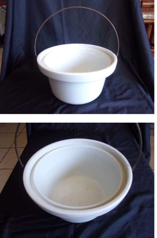 1930s LARGE CERAMIC CREAM/STEAM BOWL LOOK At My BUY NOW LISTINGS
