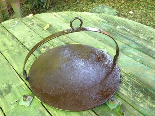 Steel Griddle handle has Ring to hang LOOK At My BUY NOW listings NO WAITING