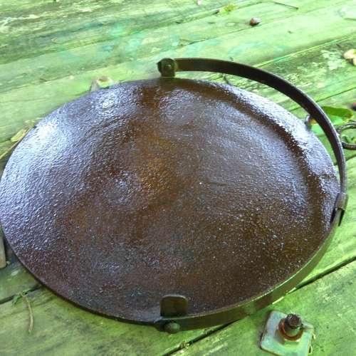 Steel Griddle handle has Ring to hang LOOK At My BUY NOW listings NO WAITING