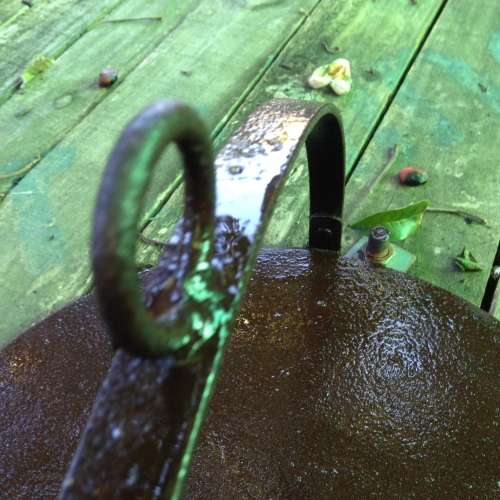 Steel Griddle handle has Ring to hang LOOK At My BUY NOW listings NO WAITING