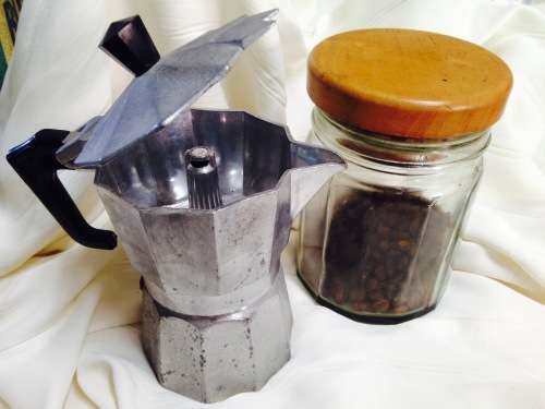 Coffee percolator +storage Glass container BUYNOW*NO WAITING*GREAT COUNTRY HOME DECOR