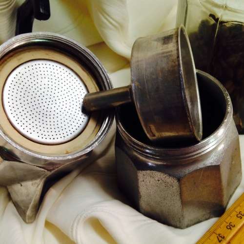 Coffee percolator +storage Glass container BUYNOW*NO WAITING*GREAT COUNTRY HOME DECOR