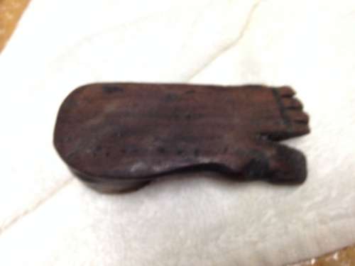 lidded Shaving Box + Pipe rest foot shape hand made