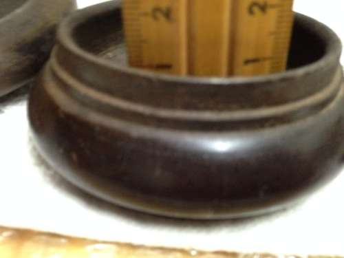 lidded Shaving Box + Pipe rest foot shape hand made