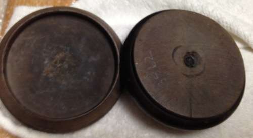 lidded Shaving Box + Pipe rest foot shape hand made