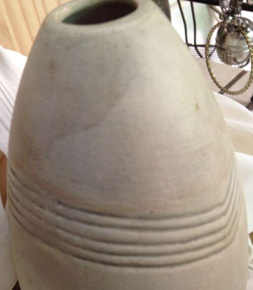 1 Ovoid Small pottery Vase smooth very tactile Beautiful +1 small Wade vase