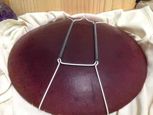 ITALIANceramicPlate leatherBack2hairlineCrack Look at all My BUY NOW listings NOWAITING