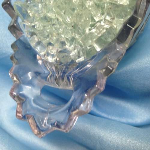 Glass Vase Saw tooth Anchor Hocking LOOK At My BUY NOW Listings NO WAITING