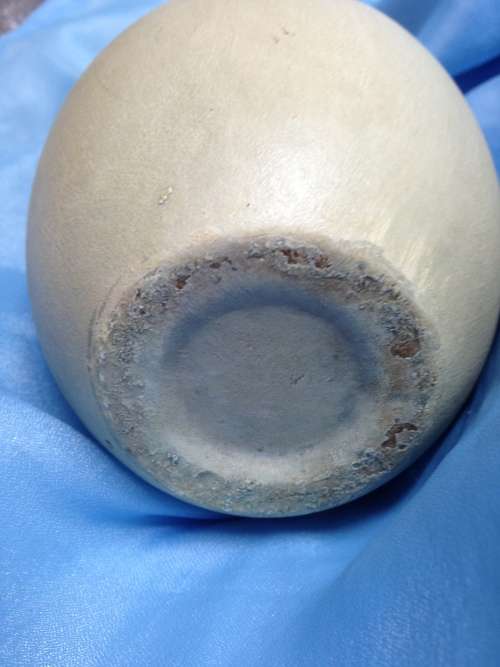 1 Ovoid Small pottery Vase smooth very tactile Beautiful +1 small Wade vase