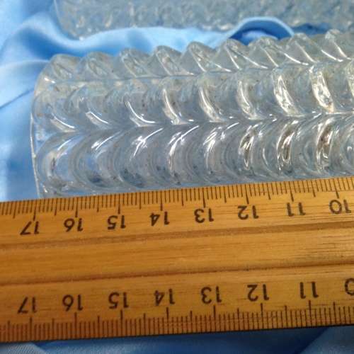 Lamp shades Glass - 2 * 1970`s  *SWEDISH THICK SOLID
