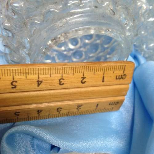 Lamp shades Glass - 2 * 1970`s  *SWEDISH THICK SOLID