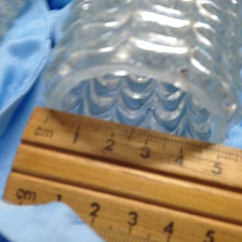 Lamp shades Glass - 2 * 1970`s  *SWEDISH THICK SOLID
