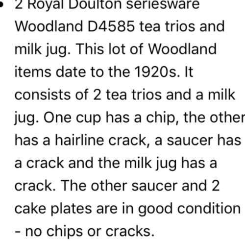 Royal Doulton 2 Trio`s + JUG some damage