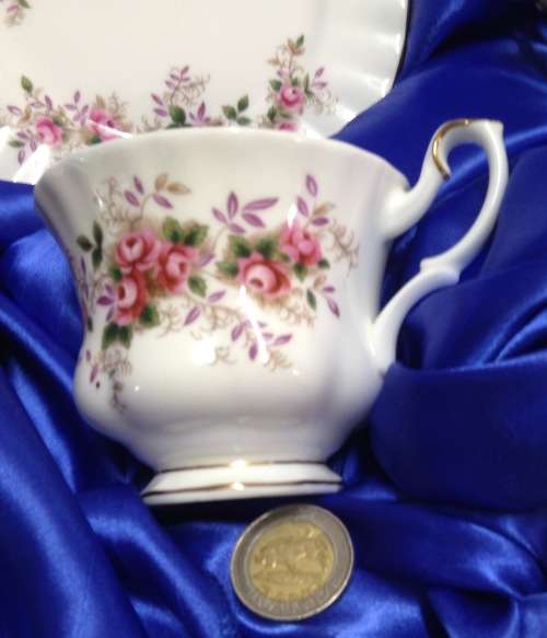 ROYAL ALBERT -SUGAR bowl+Trio Lavender Rose c1962/70
