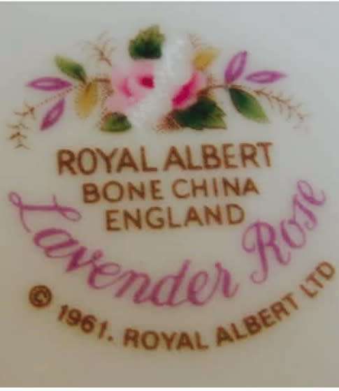 ROYAL ALBERT -SUGAR bowl+Trio Lavender Rose c1962/70