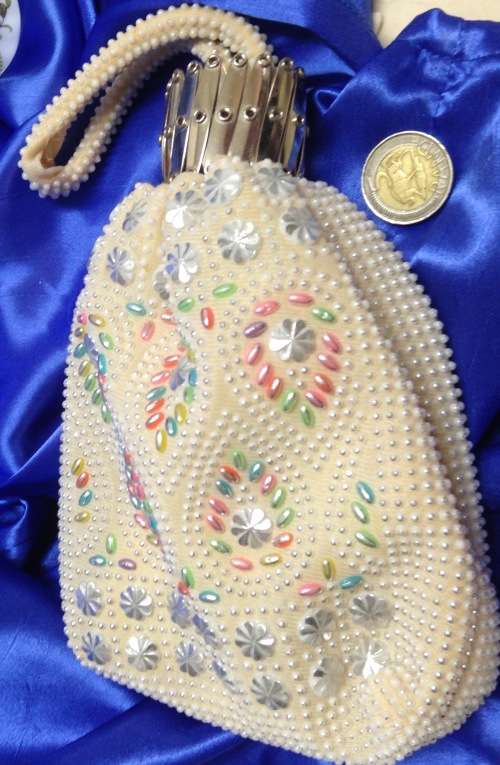 Expanding Gate Metal Top Purse, Potter & Moore Smelling Salts, Necklace - Buy Now!