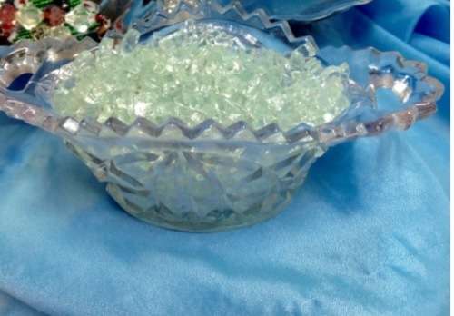 Glass Vase Saw tooth Anchor Hocking LOOK At My BUY NOW Listings NO WAITING