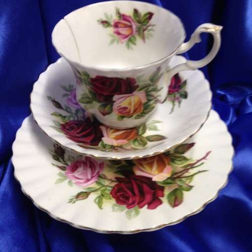 ROYAL ALBERT*SaucerSidePlate +CupCrackGREAT COUNTRY HOME DECOR**L@@KatMY*BUY NOW*iterms*NO WAITING*