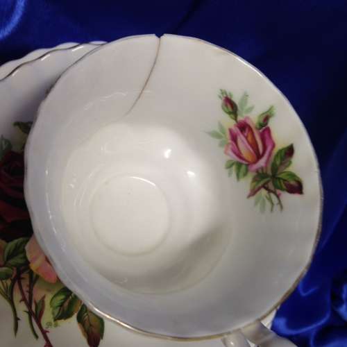 ROYAL ALBERT*SaucerSidePlate +CupCrackGREAT COUNTRY HOME DECOR**L@@KatMY*BUY NOW*iterms*NO WAITING*