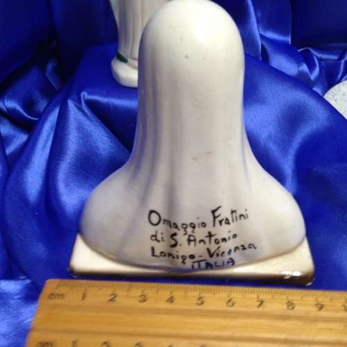 2  Madonna Icon figurine ceramic 1 full figure 1 Bust LOOK At My BUY NOW LISTINGS NO WAITING