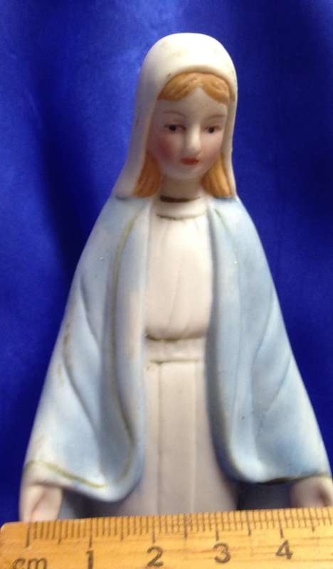 2  Madonna Icon figurine ceramic 1 full figure 1 Bust LOOK At My BUY NOW LISTINGS NO WAITING