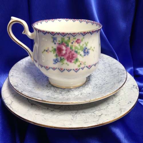 Royal Albert mix Petit cup Gossamer saucer+cake SIDE plate LOOK at My BUY Now listings No WAITING