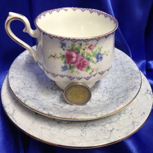 Royal Albert mix Petit cup Gossamer saucer+cake SIDE plate LOOK at My BUY Now listings No WAITING