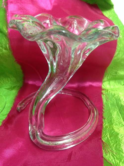 Lavorionerione RARE Art Glass Flower+1 other VASE Hand blown LOOK At my BUY NOW LISTINGS -NO WAITING