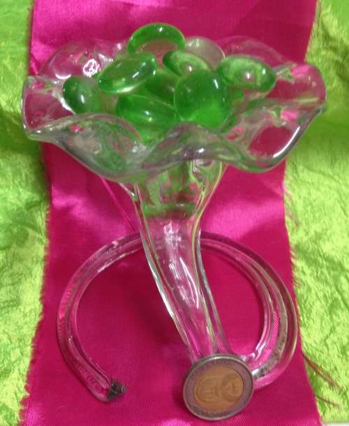 Lavorionerione RARE Art Glass Flower+1 other VASE Hand blown LOOK At my BUY NOW LISTINGS -NO WAITING