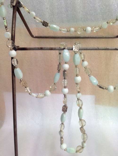 ITALIAN glass beads NECKLACE Lampwork GLASS BEADS