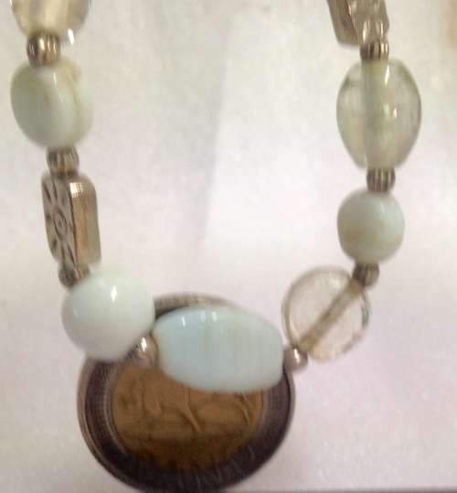 ITALIAN glass beads NECKLACE Lampwork GLASS BEADS