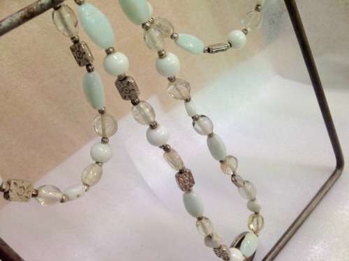ITALIAN glass beads NECKLACE Lampwork GLASS BEADS