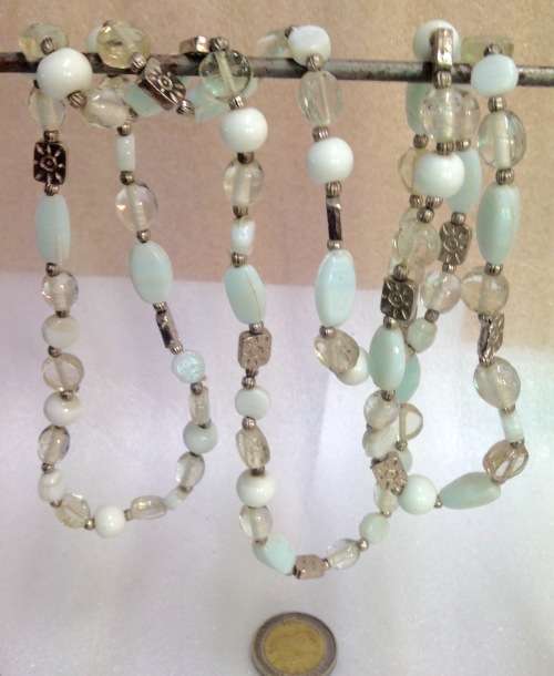 ITALIAN glass beads NECKLACE Lampwork GLASS BEADS