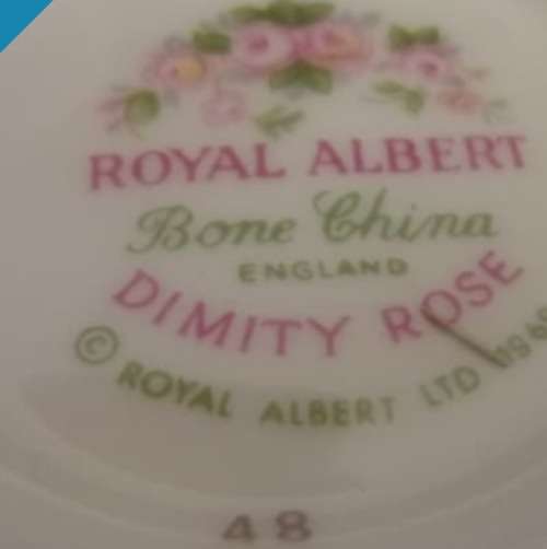 Royal Albert DIMINITY ROSE Trio