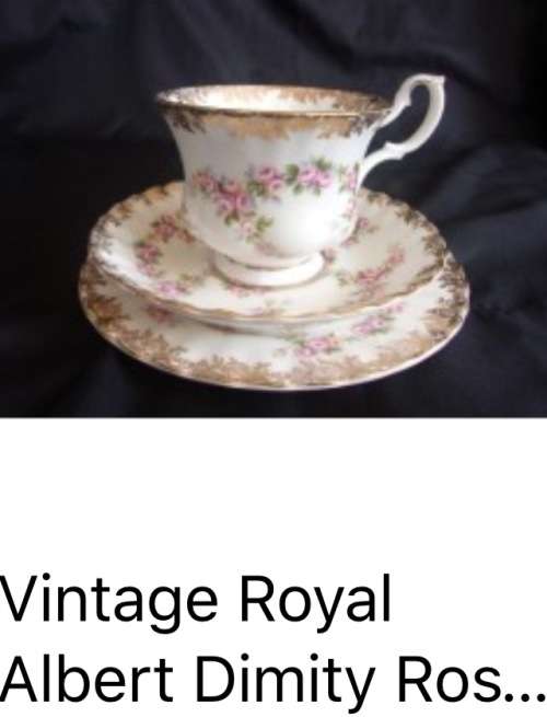 Royal Albert DIMINITY ROSE Trio
