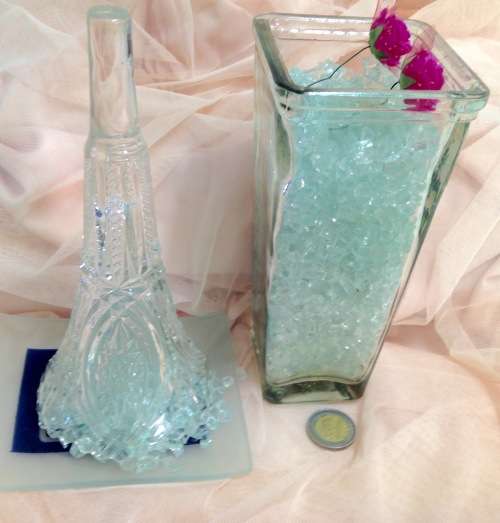 Antique  EPERGNE TRUMPET+1 other Vase