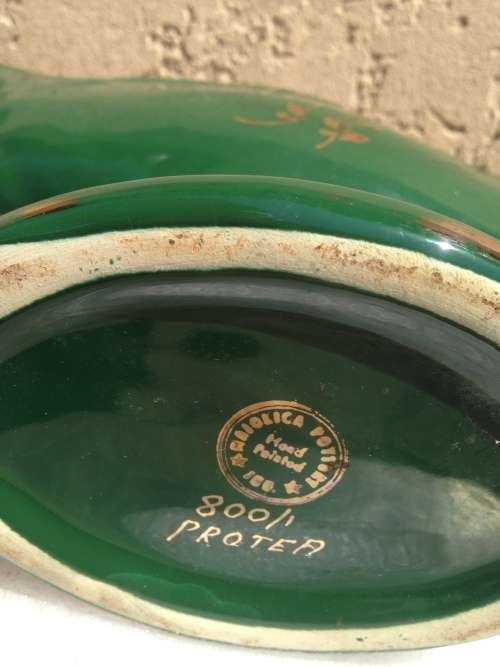 Vase -  Majolica Pottery NO800/1 base Marked