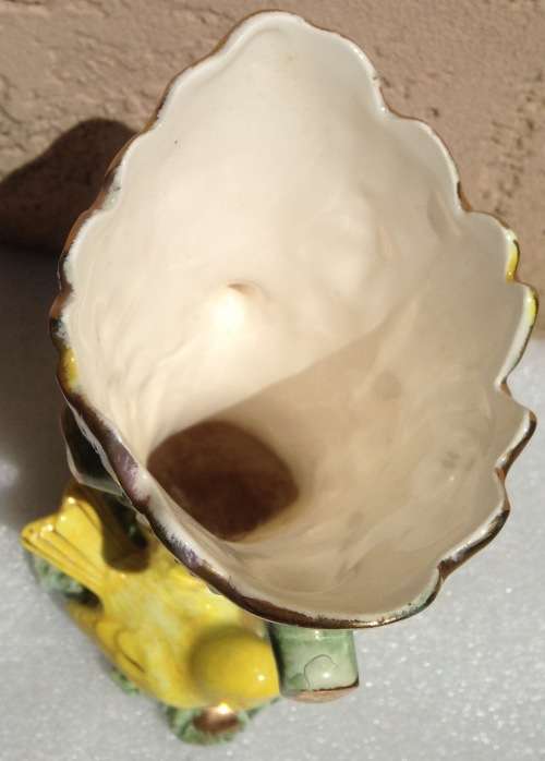 Vase ceramic make UCAGO Gilt lustre Bird figurine LOOK At All My BUY NOW listings NO WAITING