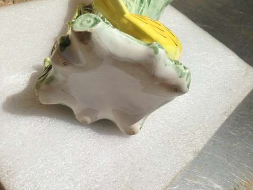 Vase ceramic make UCAGO Gilt lustre Bird figurine LOOK At All My BUY NOW listings NO WAITING