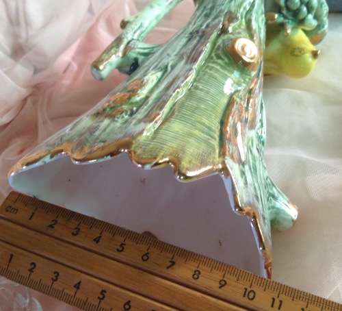 Vase ceramic make UCAGO Gilt lustre Bird figurine LOOK At All My BUY NOW listings NO WAITING