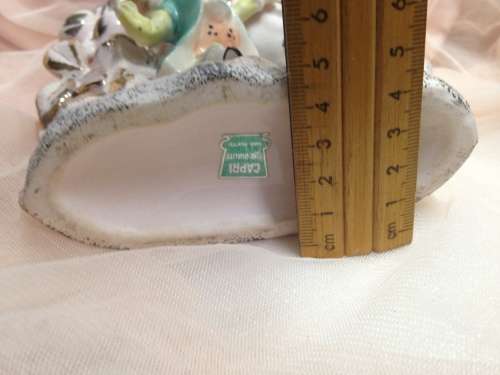 1 Vase -Capri Italian porcelain Pink Porcelain gilt - 2 bid per each one