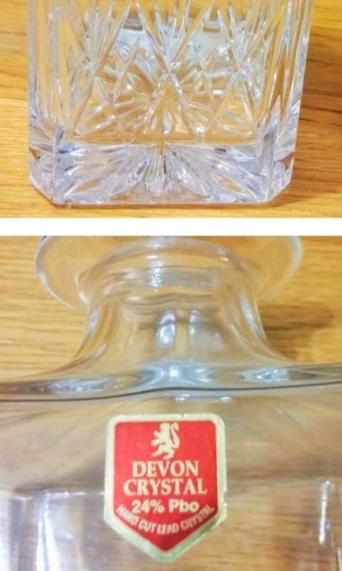 DEVON*DECANTER Hand Cut lead Crystal*LOOK At My BUY NOW Listings NO WAITING