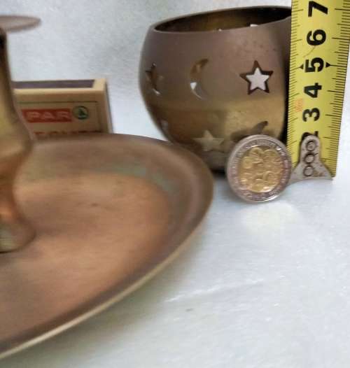 2Candle holderChamber stick handle+1 round cut out stars+moon LOOK at My BUY NOW listings NO WAITING