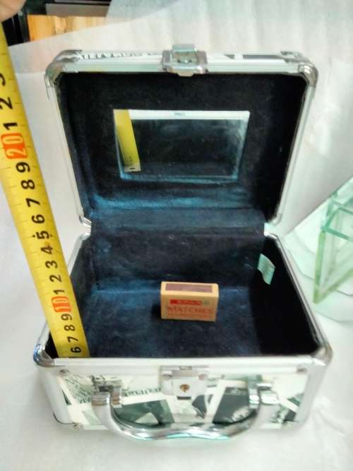 Aluminium small case mirror inside LOOK At My BUY NOW LISTINGS NO WAITING